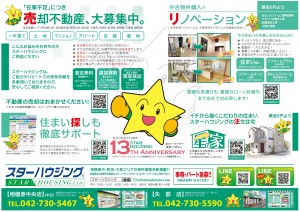 スターハウジング®最新広告 スターマン®おすすめ物件情報 2016年6月号 【売却不動産大募集中】 TEL042-730-5467